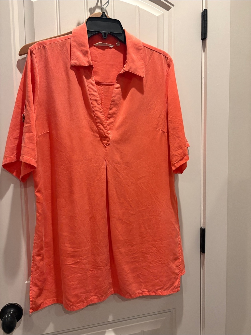 Soft Surroundings Coral V-Neck Tunic